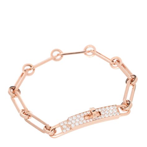 hermes kelly bracelet rose gold|hermes kelly chaine bracelet.